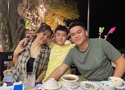 Con trai Lê Phương 11 tuổi lớn phổng phao, ngoại hình giống bố dượng
