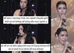 Hương Giang rớm nước mắt vì đánh đổi để tổ chức cuộc thi cho người chuyển giới nhưng lại bị "khịa"
