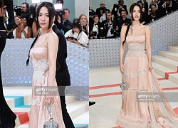 Bóc trần nhan sắc thật của Song Hye Kyo qua "ống kính tử thần" Getty Images và cam thường tại Met Gala 2023, liệu có bớt lung linh?