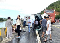 Hai xe khách đâm nhau trên tuyến cao tốc La Sơn -Hòa Liên, nhiều người bị thương