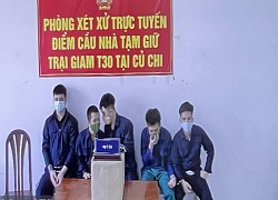 Phiên tòa trực tuyến tới trại giam Chí Hòa, xét xử nhóm vác dao đi cướp ở TP.HCM