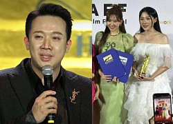 Trấn Thành thắng lớn tại LHP châu Á, Hari Won nhận giải thay, khóc nức nở khi nhắc về chồng