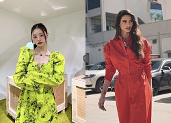 Váy áo với gam màu rực rỡ là street style khiến các ngôi sao mê mẩn