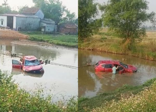 Hà Tĩnh: Xe ô tô lao xuống hồ nước, tài xế tử vong