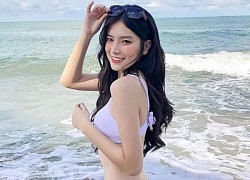 Bạn gái cựu tiền đạo U23 Việt Nam khoe dáng cực gợi cảm với bikini