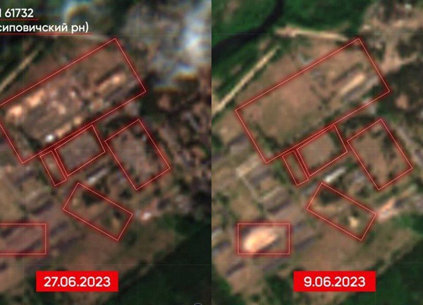 Hình ảnh vệ tinh được cho là doanh trại của lực lượng Wagner ở Belarus