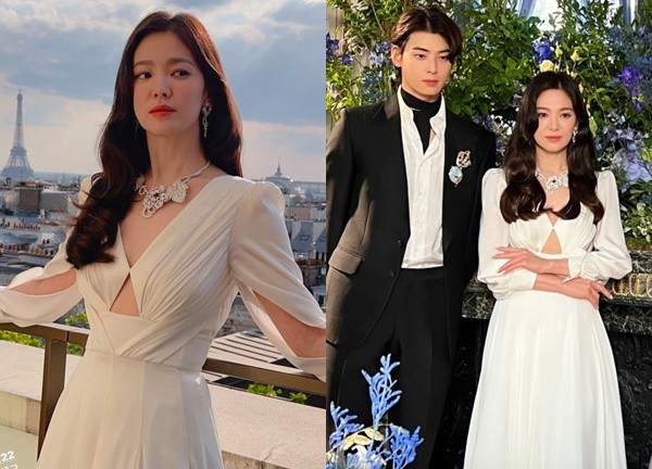 Song Hye Kyo xuất hiện kiêu sa bên cạnh đàn em kém 16 tuổi