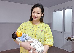 Phương Trinh Jolie khoe mặt mộc gây sốt trong phòng sinh, visual &#8220;mẹ bỉm&#8221; làm nhiều người ganh tị