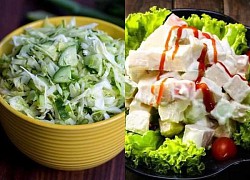 Chỉ vài phút là có ngay món salad thanh mát, ăn không lo tăng cân mà còn dưỡng da sáng mịn màng