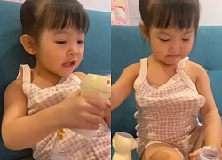 Con gái Đàm Thu Trang - Cường Đô La mới 3 tuổi đã biết phụ mẹ chăm em
