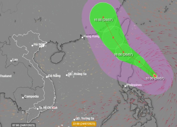 Chủ động ứng phó với diễn biến bão Doksuri