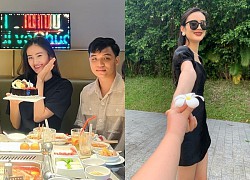 Khoảnh khắc đời thường hiếm hoi của Ý Nhi và bạn trai: Sánh đôi trong tiệc gia đình, có hành động "đánh dấu chủ quyền"