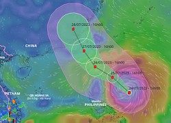 Siêu bão Doksuri hướng vào Biển Đông, Nam Bộ mưa dông