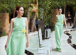 Lan Khuê diện váy hở lưng, chuẩn bị "tái xuất" sàn diễn