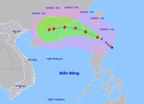 Sao La mạnh lên cấp siêu bão, di chuyển khó lường áp sát Biển Đông