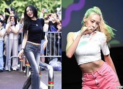 "Búp bê sống có thắt eo nhỏ nhất Kpop" cứ mặc quần jean ra đường là "gây sốt"