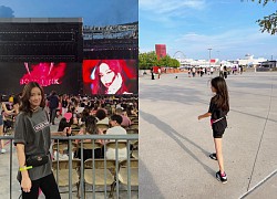 Bà xã Á hậu của Kwon Sang Woo vui vẻ dự concert BLACKPINK ở Mỹ, nhưng bóng lưng của con gái 8 tuổi mới là tâm điểm