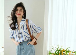 Chân váy denim + sơ mi: Cặp đôi hack tuổi vi diệu cho nàng công sở tuổi 30