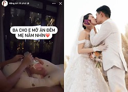 Ông xã Minh Hằng gia nhập hội "bố bỉm sữa", thành thạo việc cho con ăn vào giữa đêm