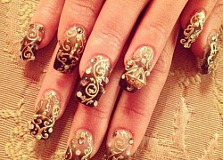 Mẫu nail đồng bộ với váy cưới - vẻ đẹp hoàn hảo cho cô dâu