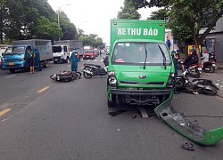 TP.HCM: Sau tiếng gào thét "chạy đi", xe tải tông hàng loạt xe máy ở Gò Vấp