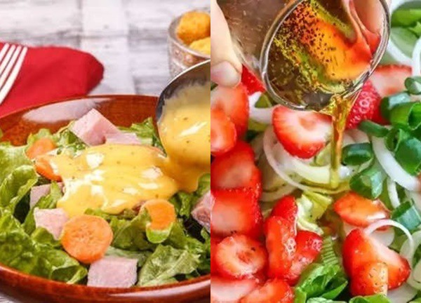 Chưa đầy 15 phút là bạn có thể chế ngay nước sốt salad ít béo, ngon tuyệt