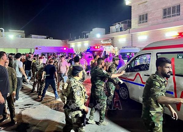 Ít nhất 100 người bị tử vong do cháy tại đám cưới ở Iraq