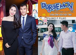 Thuỷ Tiên bất ngờ xoá MV, tung bộ truyện Doraemon nắm tay Công Vinh đi công viên Thuỷ Tinh chống quê