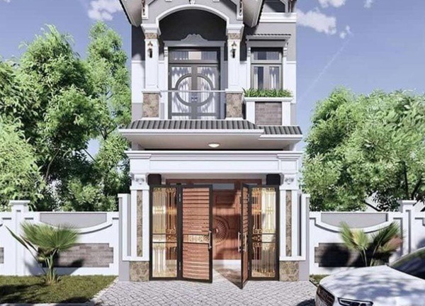 Mẫu xây nhà 1 trệt 1 lầu 500 triệu đẹp nhất năm 2024