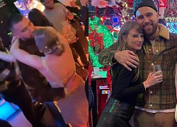 Taylor Swift ăn diện táo bạo, "dính như sam" với bạn trai trong đêm giao thừa