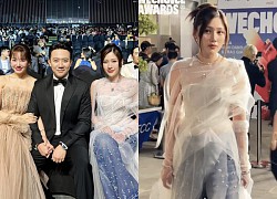 Uyển Ân khoe nhan sắc thách thức cam thường tại gala WeChoice Awards, biểu cảm gây chú ý khi gặp 1 nhân vật!