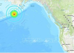 Động đất có độ lớn 5,9 tại bang Alaska (Mỹ)