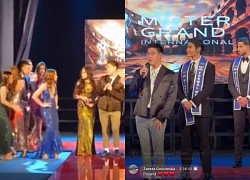 Mister Grand International 2023: người nhà lên tận sân khấu 'quậy' ban tổ chức