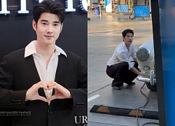 Mario Maurer gây sốt chỉ với 23s đi bơm lốp ô tô, visual tuổi U40 vẫn khiến netizen đứng ngồi không yên