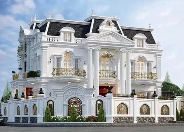 Những mẫu thiết kế biệt thự mái Mansard sang trọng