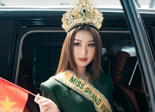 Võ Lê Quế Anh lên đường 'chinh chiến' Miss Grand International sau ồn ào