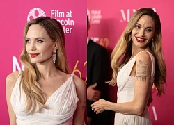 Angelina Jolie 'gây choáng' trong bộ váy cổ điển khi ra mắt phim Maria