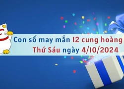 Con số may mắn 12 cung hoàng đạo hôm nay ngày 4/10/2024