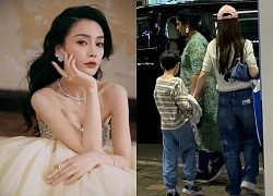 Angelababy đưa con trai đi dạo phố giữa lúc Huỳnh Hiểu Minh bận rộn yêu đương cùng bạn gái hot girl