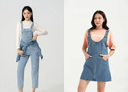 Bí quyết diện đồ năng động với yếm denim