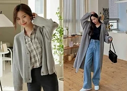 Muôn kiểu phối đồ mùa thu với chiếc áo cardigan nữ tính