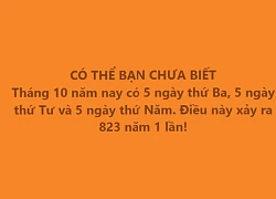 Giải mã 5 ngày đặc biệt của tháng 10/2024, chuyện lạ hơn 800 năm mới có 1 lần?