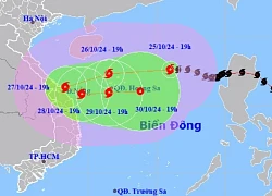 Bão số 6 khả năng ở ven bờ biển Trung Trung Bộ hơn 24 giờ, đổi hướng 3 lần