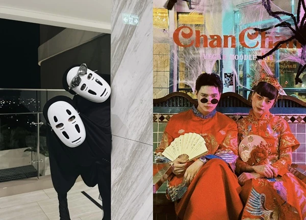 Vũ trụ "cẩu lương" đêm Halloween: Gil Lê - Xoài Non nhìn không ra, 1 sao Vbiz và chồng kém 12 tuổi cực ma mị