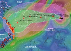 Bão Yinxing mạnh nhất trước khi vào Biển Đông, đổi hướng di chuyển liên tục