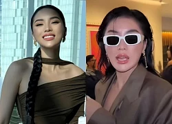 Clip Kỳ Duyên tìm cách &#8220;chuồn&#8221; khi phóng viên quốc tế đặt câu hỏi tiếng Anh