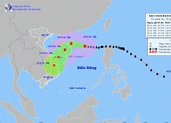 Bão số 7 Yinxing vẫn giật cấp 17, suy yếu khi vào biển Quảng Trị - Quảng Ngãi