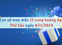 Con số may mắn 12 cung hoàng đạo hôm nay ngày 8/11/2024