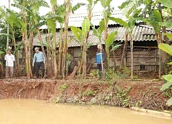 Quảng Trị: Bờ sông Vĩnh Định sạt lở nghiêm trọng khiến hàng trăm hộ dân bất an