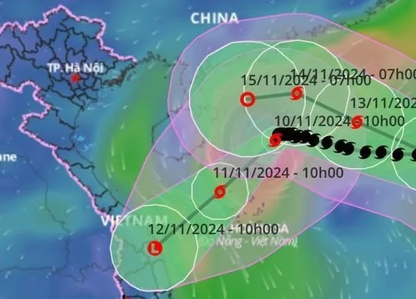 Bão Toraji tăng cấp, giật tới cấp 16 và đang tiến nhanh vào Biển Đông